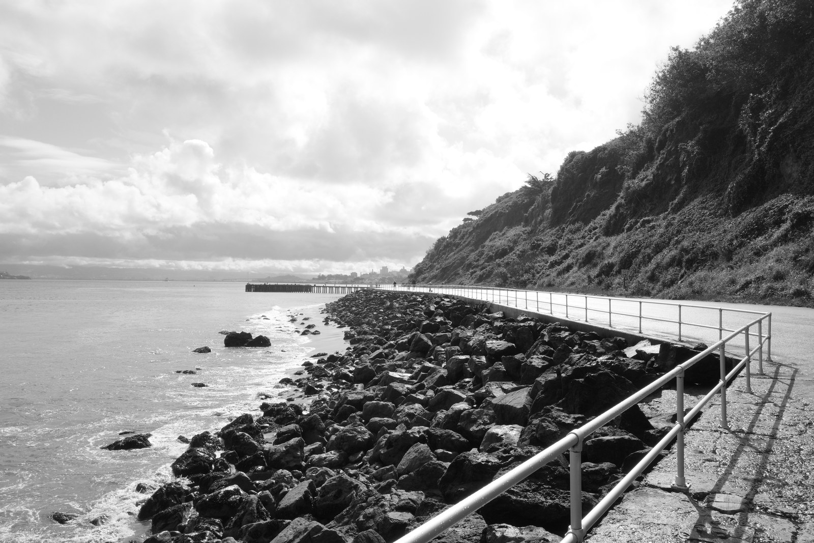 out past the rocks